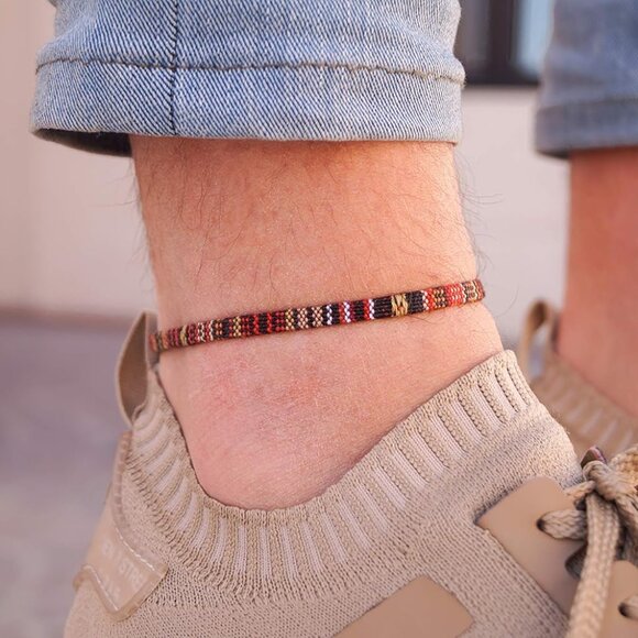 Surfer Anklet for Men and Women Waterproof and Adjustable Surfer Ankle Bracelet - Picture 3 of 6